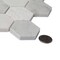 Apollo Tile Harbor Wht, 4.92 sq.ft 11.8 in. X12 in. Txtrd Carrara Hexagon Mrbl Msic Tile, 5PK APLBL9901CAEC06 - alternate 5